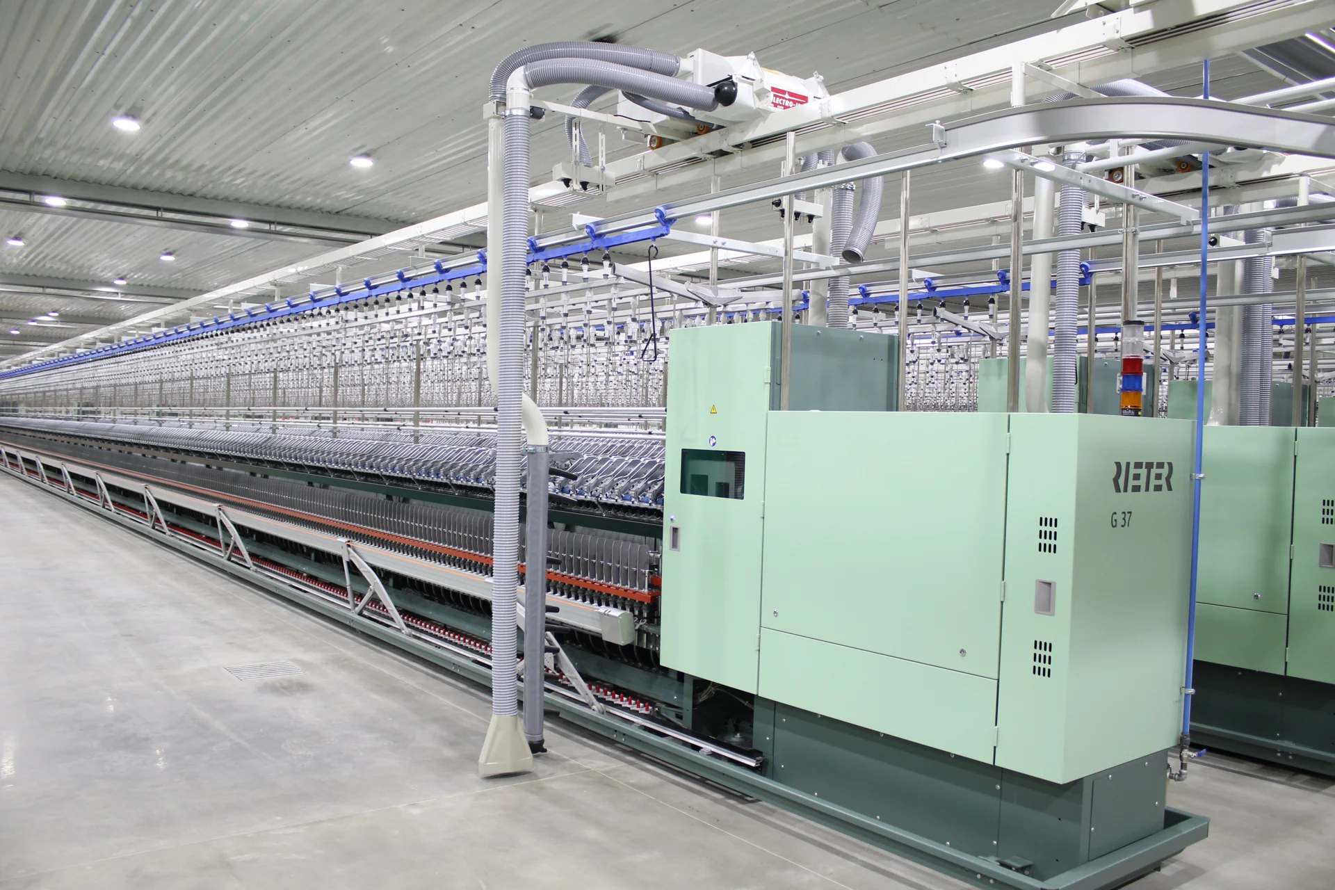 Modern textile production machinery